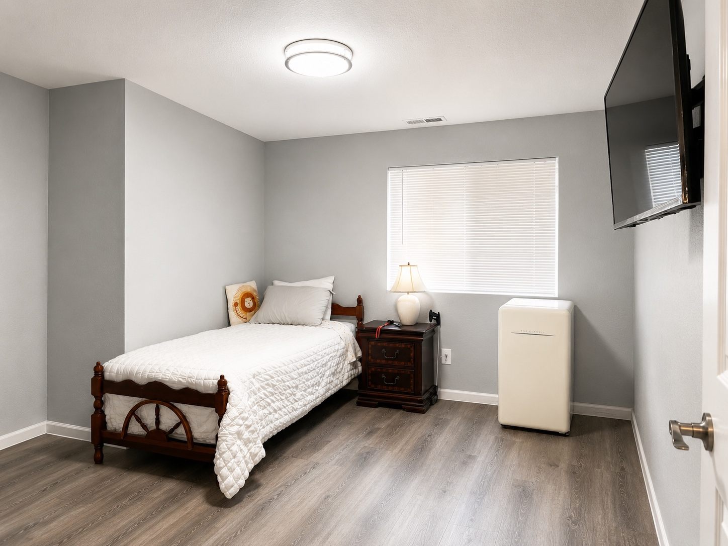 Private bedroom prepared for a resident at Life Worth Living Adult Family Home