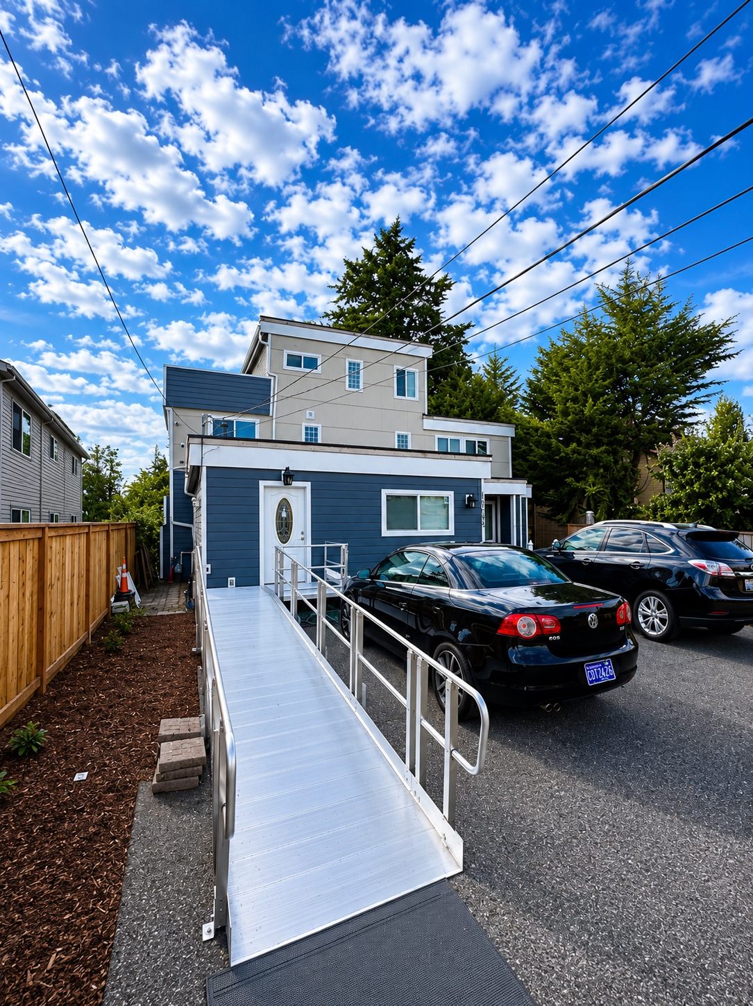 Accessible ramp entrance to Life Is Worth Living Adult Family Home