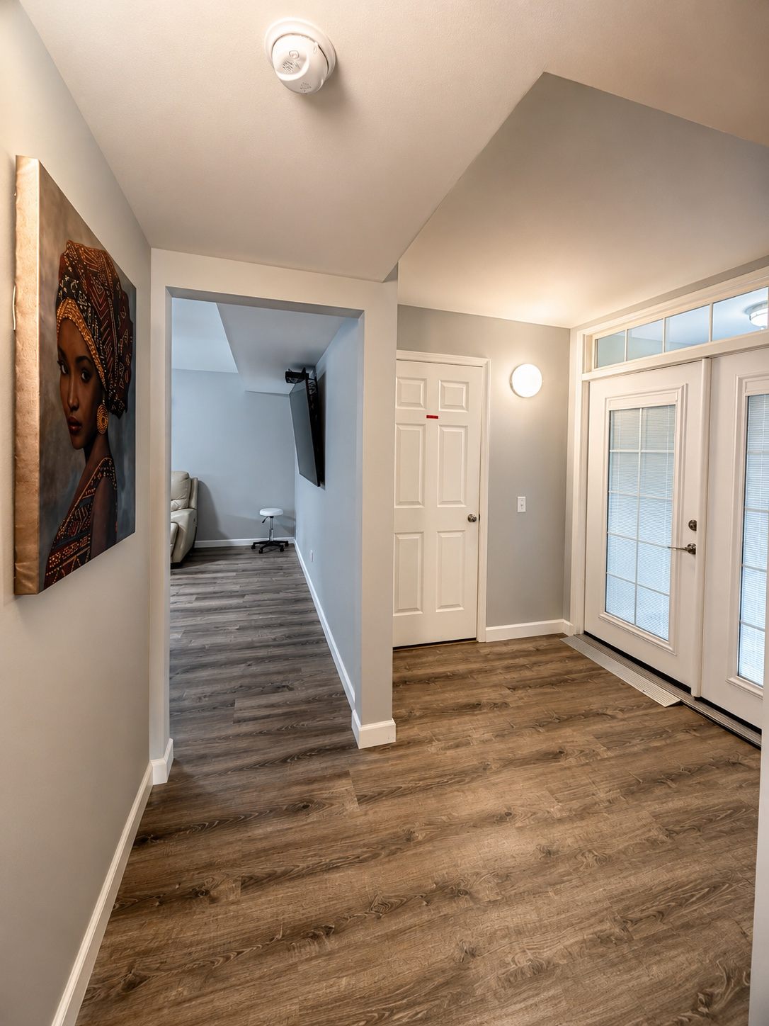 Bright accessible residential hallway at Life Worth Living Adult Family Home